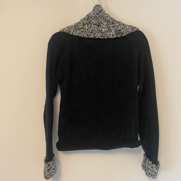 mac & jac Black Sweater with Salt & Pepper Turtle Neck - Picture 3 of 6